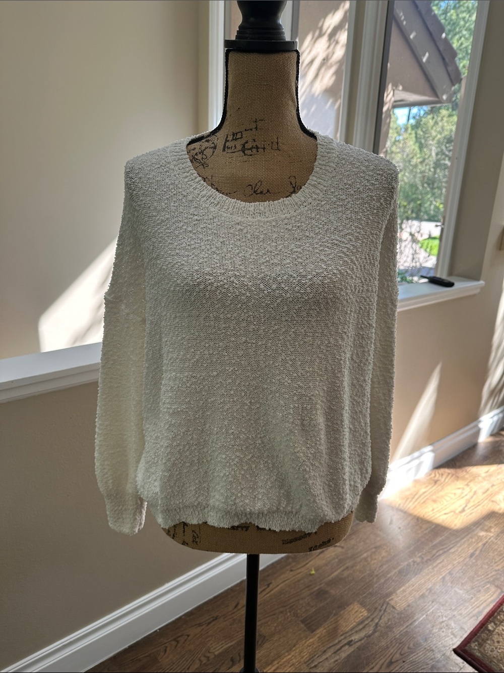Altar'd State Lightweight Cream Textured Women's Sweater Sz XS/S